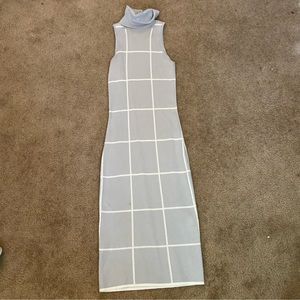 C/MEO Collective Windowpane Fitted Dress